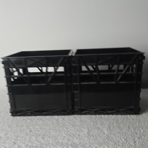 Vintage Black KOOL KRATES Mini CD Storage Crates - Set of 2 - Made in Canada - Picture 4 of 7